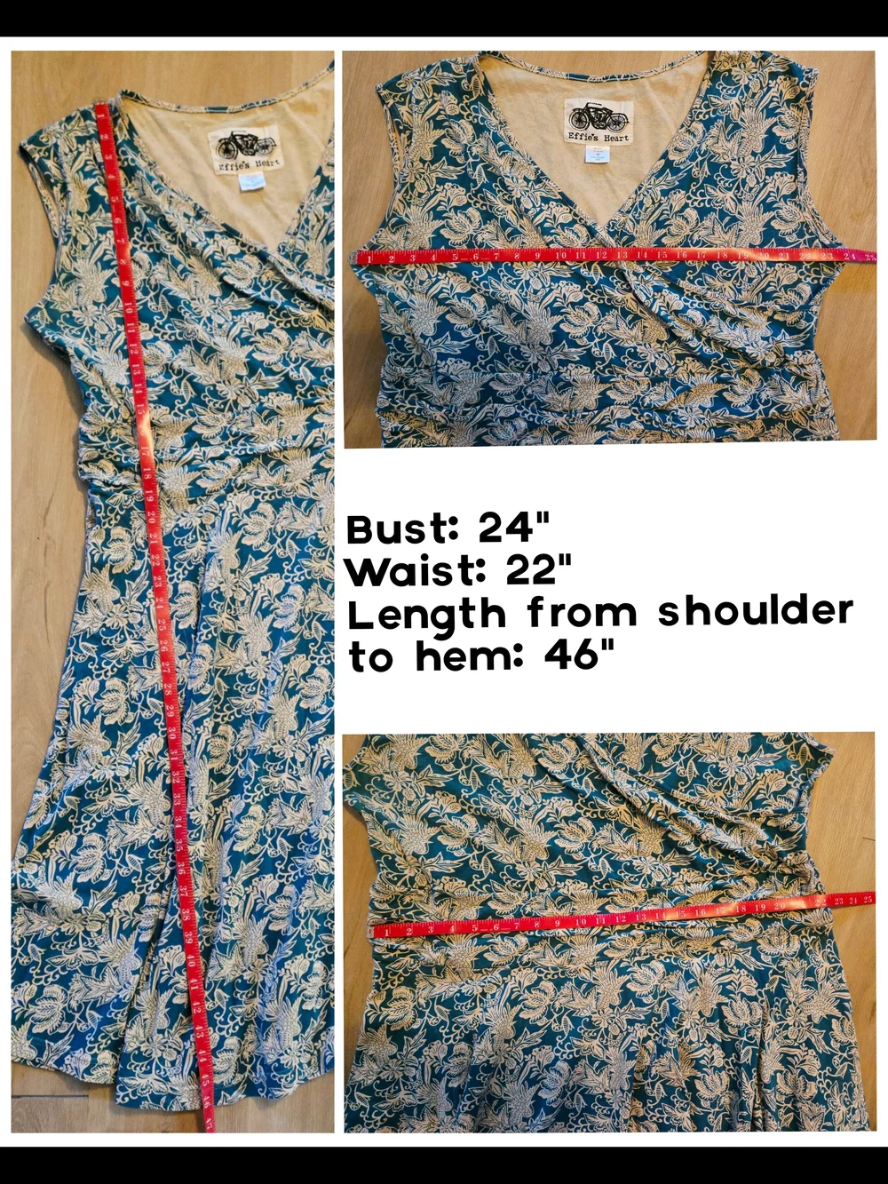Effie's Heart Plus Size Dress In Botanical Bird Print - Picture 5 of 6